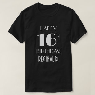 16e verjaardagsfeestje - Art Deco geïnspireerd loo T-shirt