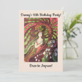 16e verjaardagsfeestje - Cool Girl Kaart (Staand voorkant)