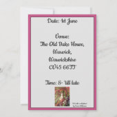 16e verjaardagsfeestje - Cool Girl Kaart (Achterkant)