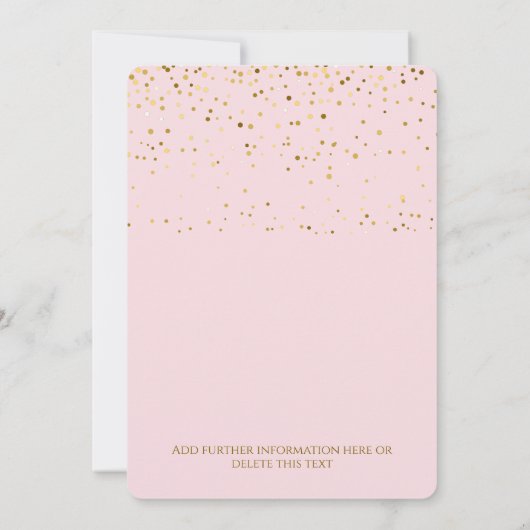 16e verjaardagsfeestje Glamoureus roze Kaart (Achterkant)