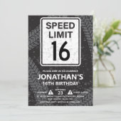 16e verpartij voor jongen kaart (Staand voorkant)