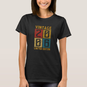 16e Vintage 2006 Geboren in 2006 16 jaar oud T-shirt