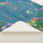 16e Wax & Statice Bloem Sherpa Deken (3/4)