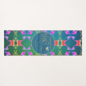 16e Wax & Statice Flower Jubileum Yogamat (Achterkant (horizontaal))