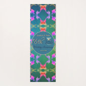 16e Wax & Statice Flower Jubileum Yogamat (Achterkant)