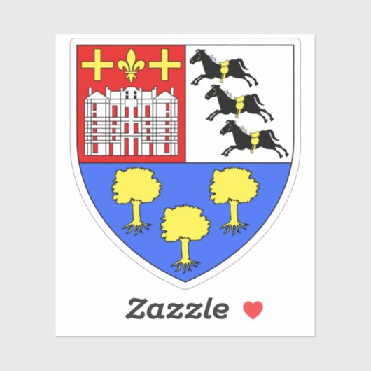 16e (XVI) arrondissement van Parijs - Passy Sticker (Vel)