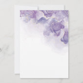 16e Zachte Paarse Lavendel Elegant Verjaardagsfees Kaart (Achterkant)