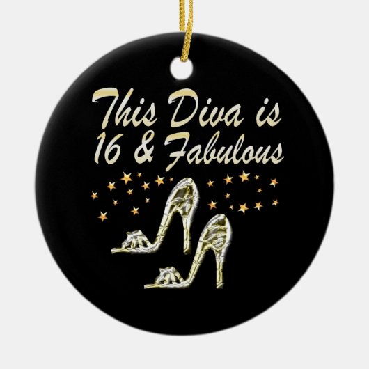 16E ZILVEREN SCHOENENKONINGIN KERAMISCH ORNAMENT (Voorkant)