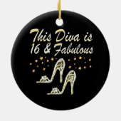 16E ZILVEREN SCHOENENKONINGIN KERAMISCH ORNAMENT (Achterkant)