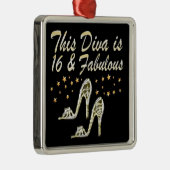 16E ZILVEREN SCHOENENKONINGIN METALEN ORNAMENT (Rechts)