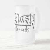 16oz Beer Mok, geglazuurd glas Matglas Bierpul (Voorkant rechts)