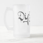 16oz Beer Mok, geglazuurd glas Matglas Bierpul (Links)