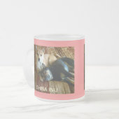 16oz White Coffee-Mok Matglas Koffiemok (Voorkant links)