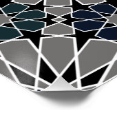 16s en 8s Rosettes Marokkaanse stijl 1 Perfect Poster (Hoek)