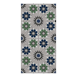 16s en 8s Rosettes Marokkaanse Stijl 4 Perfect Poster