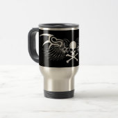 16STONE SKULL LOGO REIS MUG REISBEKER (Voorkant links)