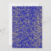 16th, Birthday 16th, Glitter Navy, ticket, Navy Go Kaart (Achterkant)