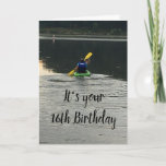 **16th BIRTHDAY** GET OUT-DO WHAT MAKES U HAPPY Kaart<br><div class="desc">WAY TO GO AND SO HAPPY FOR YOU!!!! SEND THIS COOL CARD TO **YOUR MALE FRIEND OR A BROTHER** WHO HAS JUST TURNED **21** AND HE LIKES TO BE OUT THERE ON THE LAKE!!!!! THANKS FOR STOPPING BY ONE OF MY EIGHT STORES!!!!!</div>