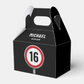 16th Birthday Speed Limit Bedankdoosjes (Voorkant Zijde)