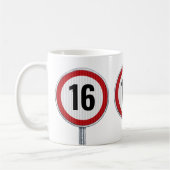 16th Birthday Speed Limit Koffiemok (Links)