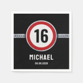 16th Birthday Speed Limit  Servet (Voorkant)