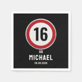 16th Birthday Speed Limit  Servet (Voorkant)