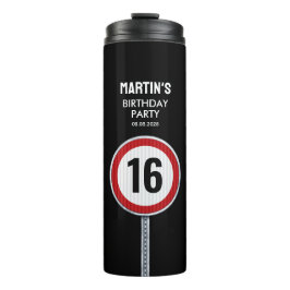 16th Birthday Speed Limit Thermosbeker