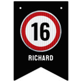 16th Birthday Speed Limit  Vlaggetjes (Tweede vlag)