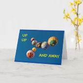 *16th* BIRTHDAY - UP EN AWAY! Kaart (Gele Bloem)