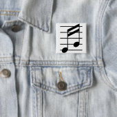 16th note 3 vierkante button 5,1 cm (In situ)