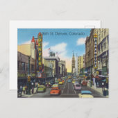 16th St. Denver, Colorado Briefkaart (Voorkant / Achterkant)