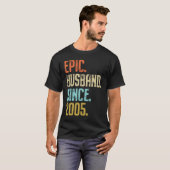 16th Wedding Anniversary For Him Epic Husband Sinc T-shirt (Voorkant volledig)