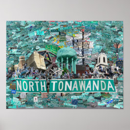 16x12 Poster, Streets of North Tonawanda NY Poster