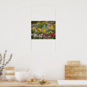 16x12Colorful Spring Flowers in vol bloei Poster (Keuken)