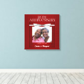16x16 Ruby 60e Jubileum Foto naam Canvas Afdruk (Insitu (Houten vloer))