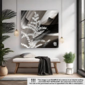 16x16" Terra’s Tender Whisper Abstract Brown Flowe Canvas Afdruk