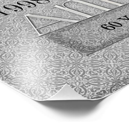 16x20 60e diamantsernaire collage foto afdruk (Hoek)