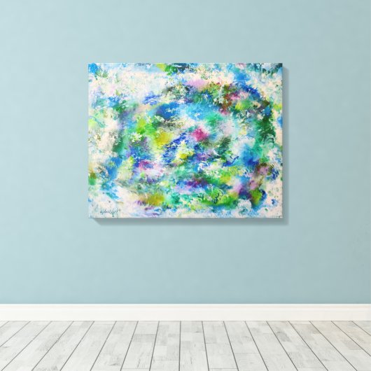 16x20 Abstracte kunstweide Canvas Afdruk (Insitu (Houten vloer))