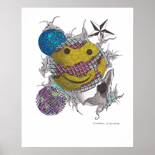 16X20 AFDRUKKING VAN "HAPPY 1" POSTER (Voorkant)
