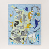 16x20 Amerikaanse dieren Puzzle for Colorblind Peo Legpuzzel (Verticaal)