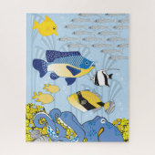 16x20 Art Deco Ocean Puzzle voor kleurenblinden Legpuzzel (Verticaal)