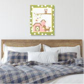 16x20 Canvas Art Nursery Print Abby's Boerderij Ro (Insitu (Slaapkamer))