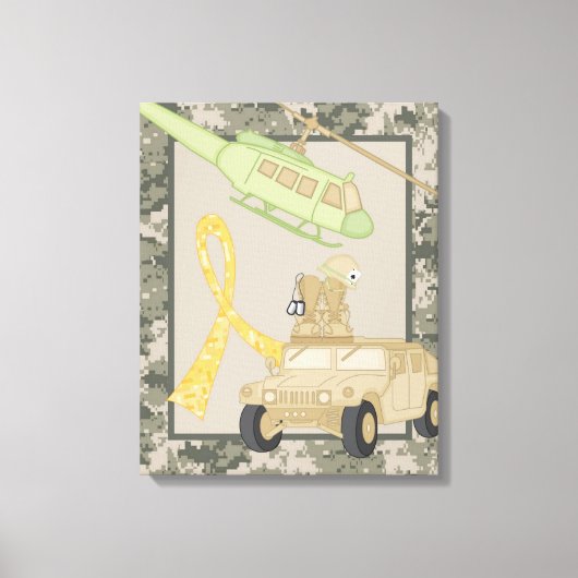 16x20 Canvas Kunstkwekerij Print ARMY ACU Camoflau (Voorkant)