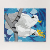 16x20 Cockatoenpuzzel voor kleurenblinden Legpuzzel (Horizontaal)