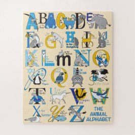 16x20 Dierlijk alfabet Puzzle voor kleurenblinde K Legpuzzel
