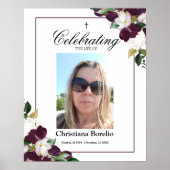 16x20 Floral Woman Funeral P Poster (Voorkant)