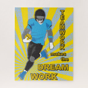 16x20 Football Puzzle voor kleurenblinden Legpuzzel