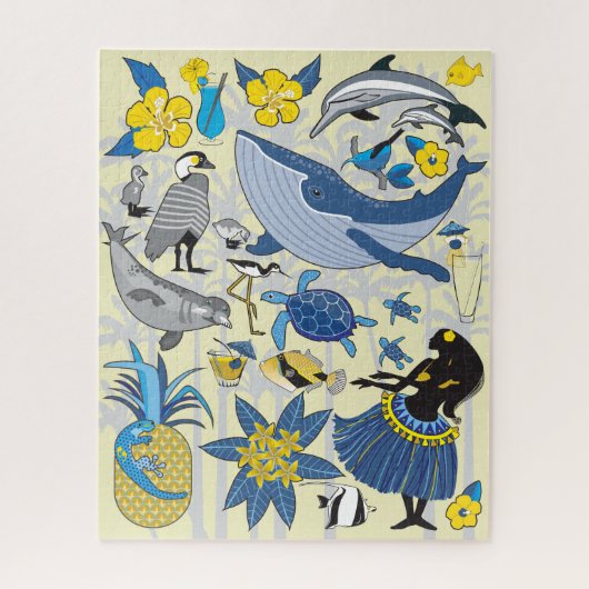 16x20 I Love Hawaii Puzzle for Colorblind People Legpuzzel (Verticaal)