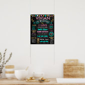 16x20-inch Birthday-bord op maat Poster (Keuken)