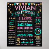 16x20-inch Birthday-bord op maat Poster (Voorkant)